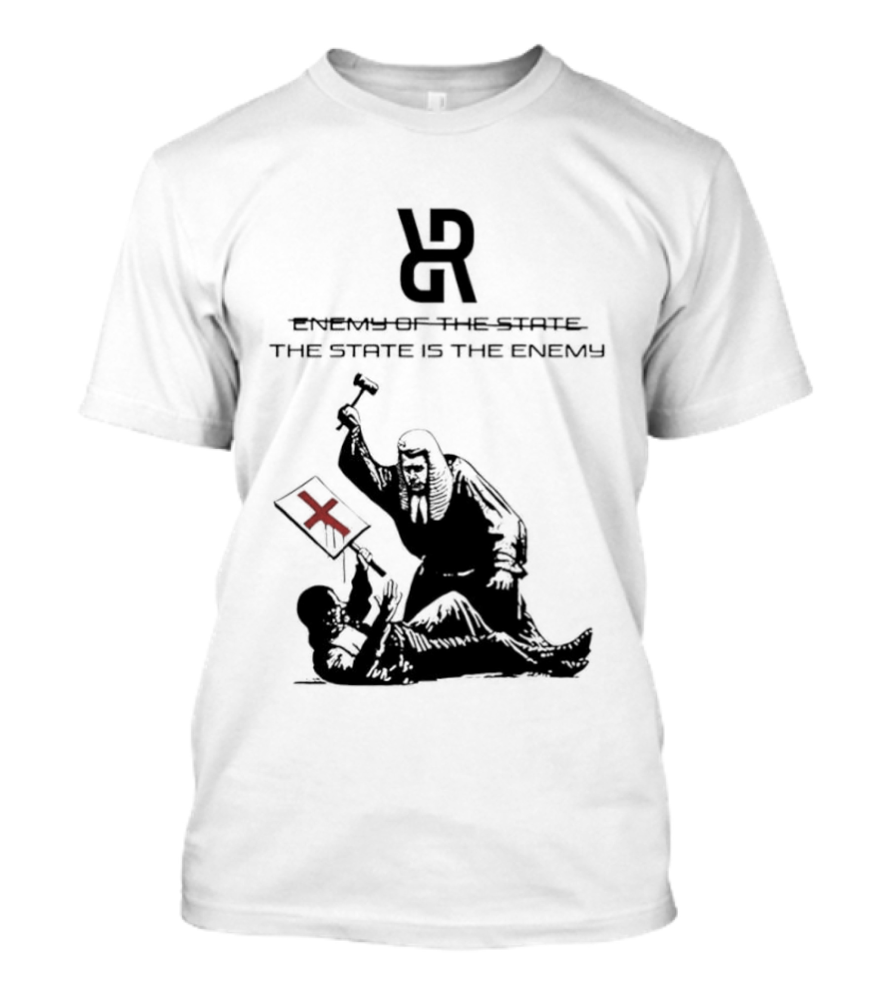Revolutionary Struggle Judging The State Is The Enemy Political Protest T-Shirt