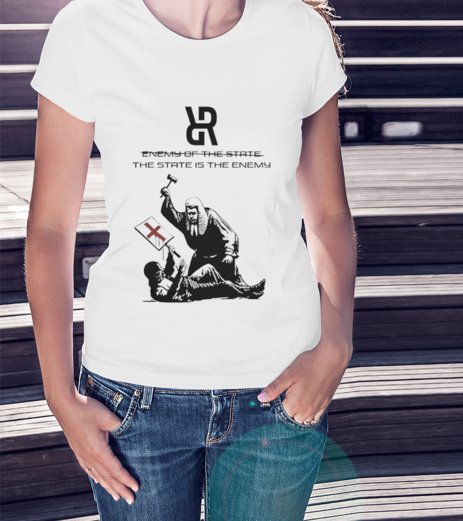 Revolutionary Struggle Judging The State Is The Enemy Political Protest T-Shirt