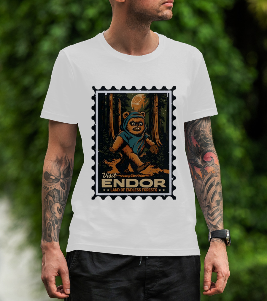 Visit Endor Land Of Endless Forests Ewok Moonlit Adventure T-Shirt