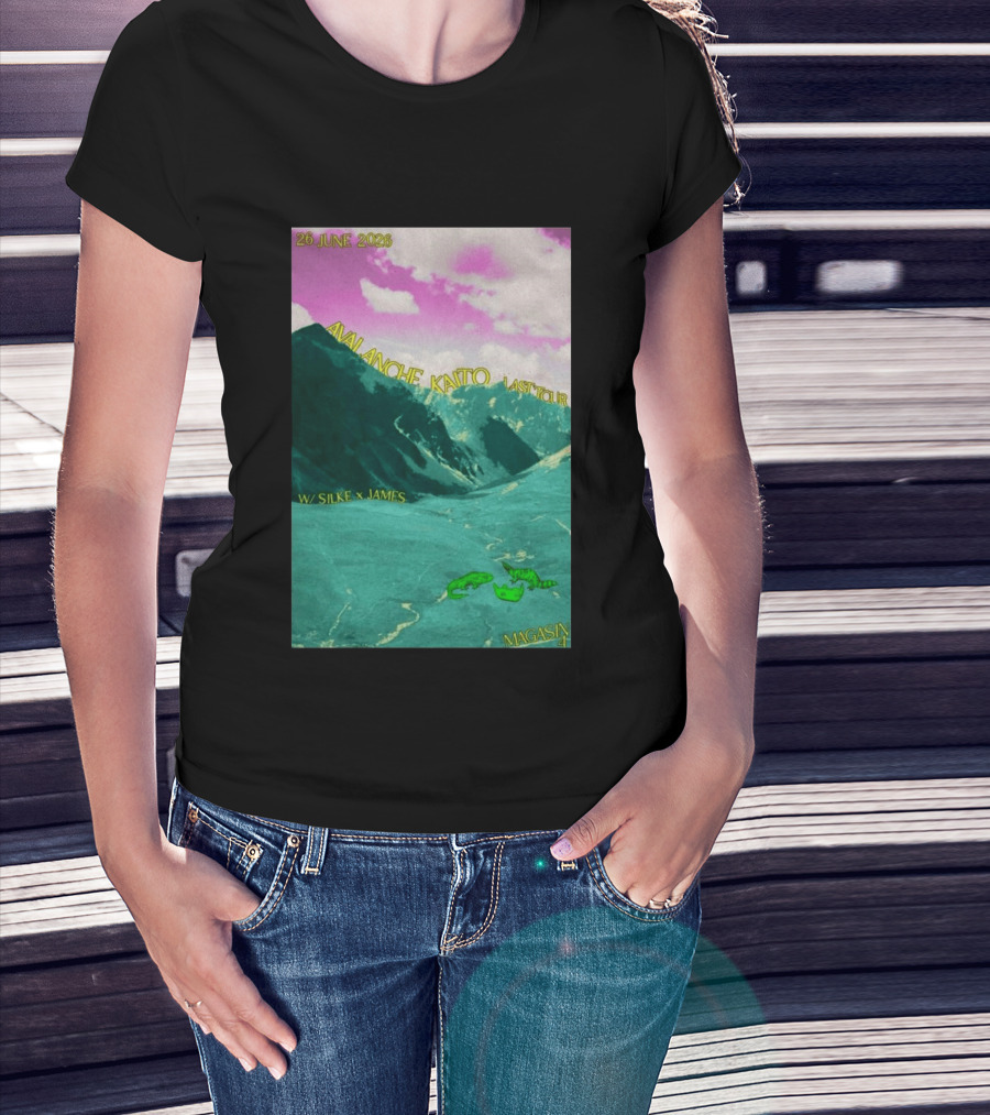 Avalanche Kaito Last Tour 26 June 2026 Magasin 4 Brussels With Silke And James T-Shirt