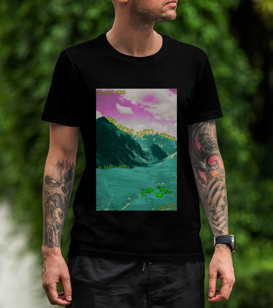 Avalanche Kaito Last Tour 26 June 2026 Magasin 4 Brussels With Silke And James T-Shirt