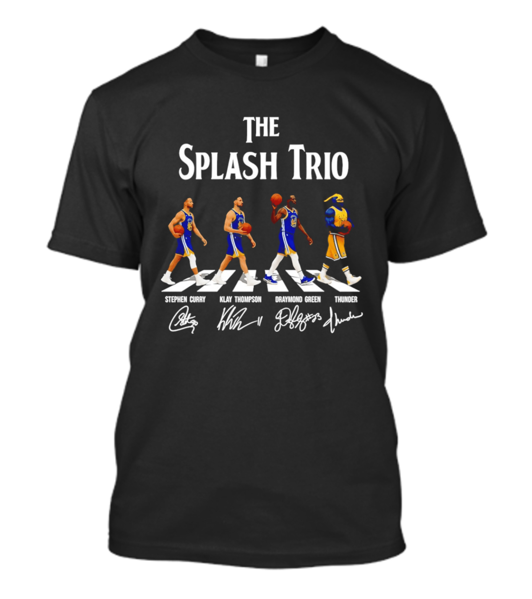 The Splash Trio Golden State Warriors Stephen Curry Klay Thompson Draymond Green Thunder T-Shirt