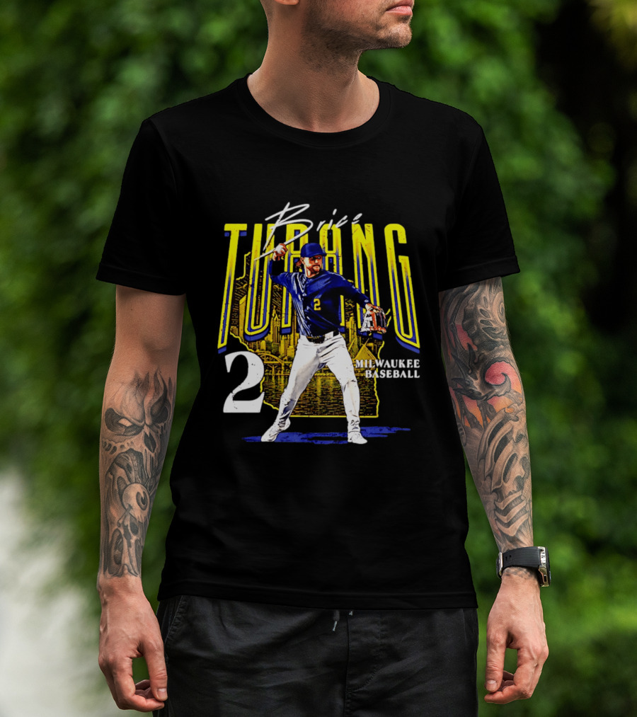 Brice Turang Milwaukee Baseball Player Number 2 T-Shirt
