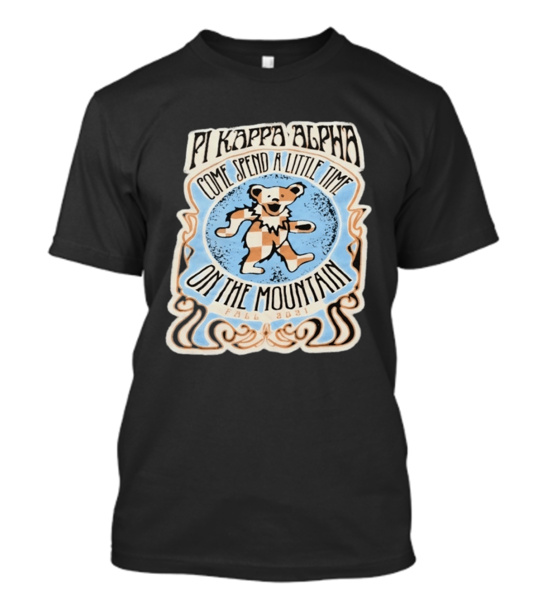 Pi Kappa Alpha Come Spend A Little Time On The Mountain Fall 2021 Bear T-Shirt