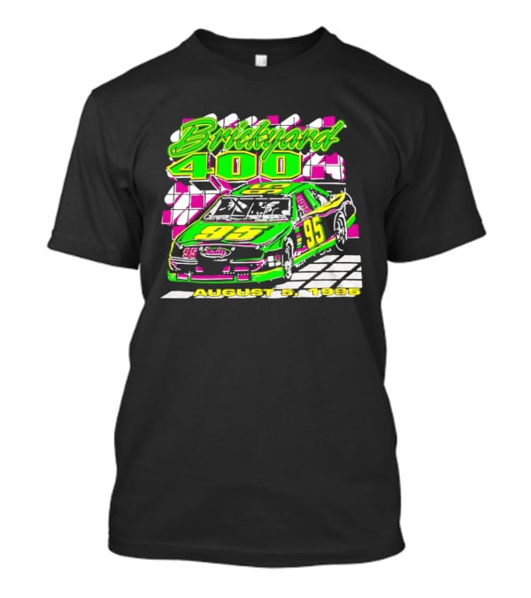 Brickyard 400 August 5 1995 Racing 95 Indy Checkerboard T-Shirt