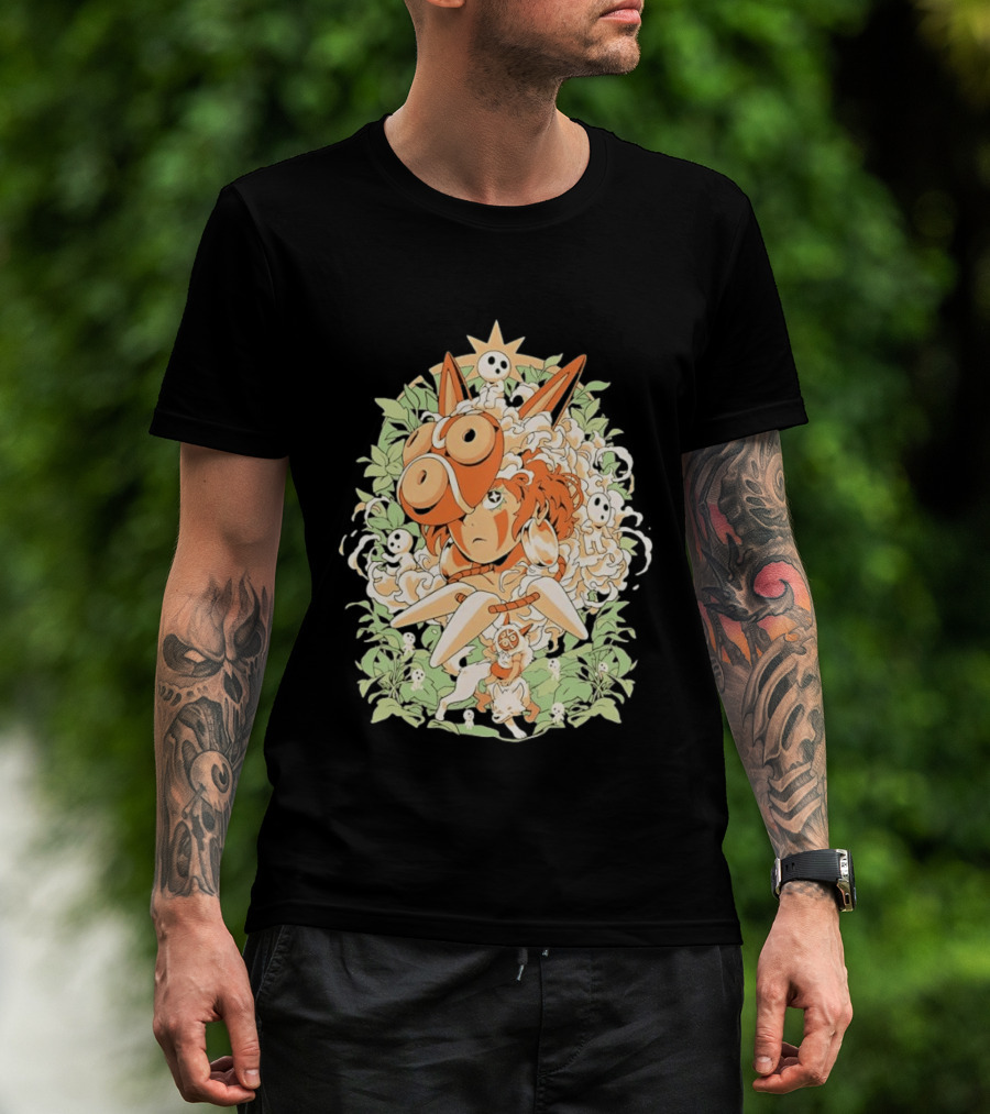 Princess Mononoke Moro Kodama Spirit Forest Adventure T-Shirt