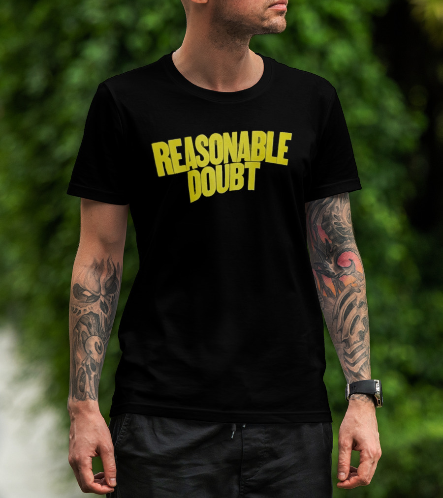 Reasonable Doubt Jay Z Hip Hop Rap Album Classic Bold Yellow T-Shirt