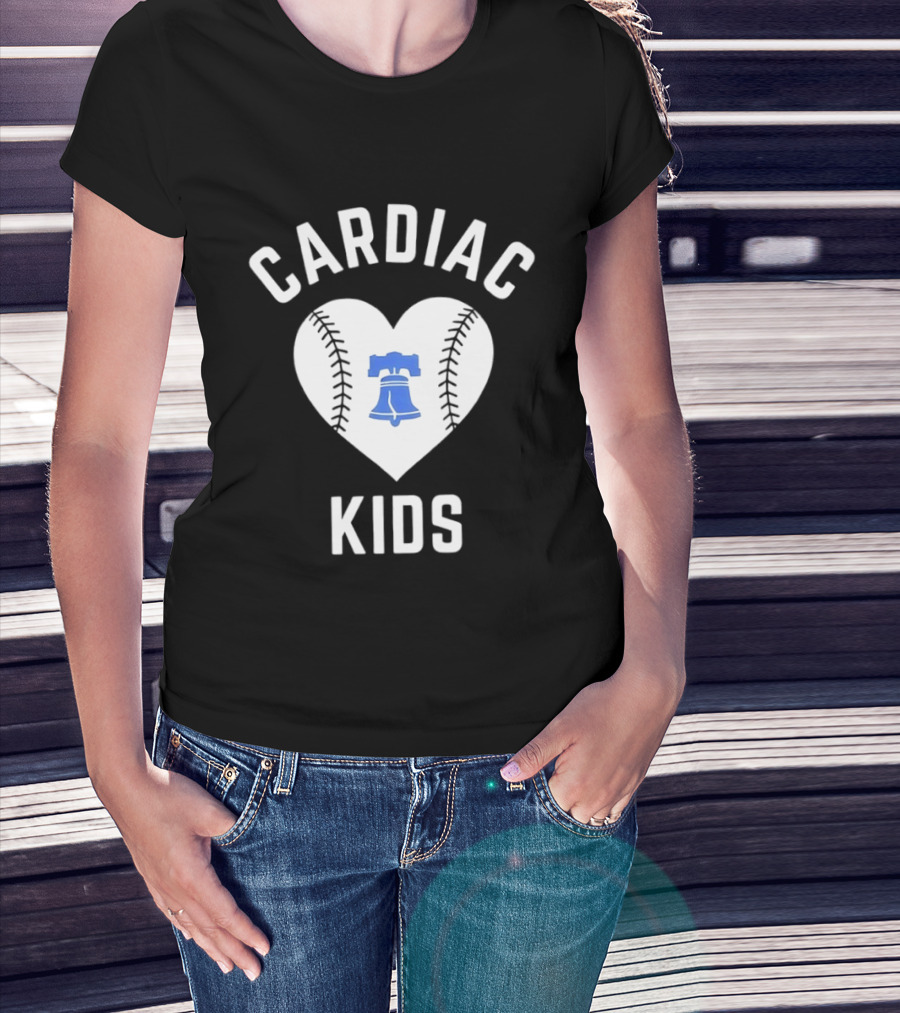 Cardiac Kids Heart Philadelphia Phillies Liberty Bell T-Shirt