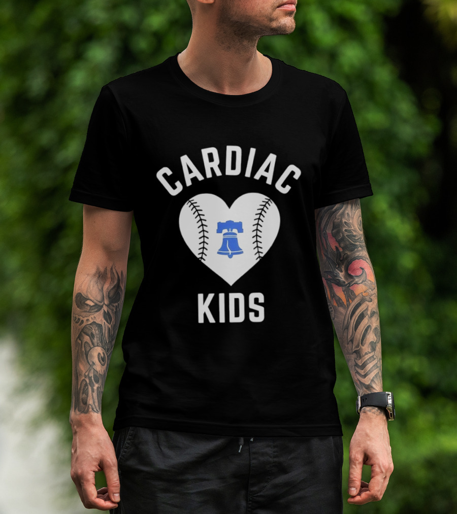 Cardiac Kids Heart Philadelphia Phillies Liberty Bell T-Shirt