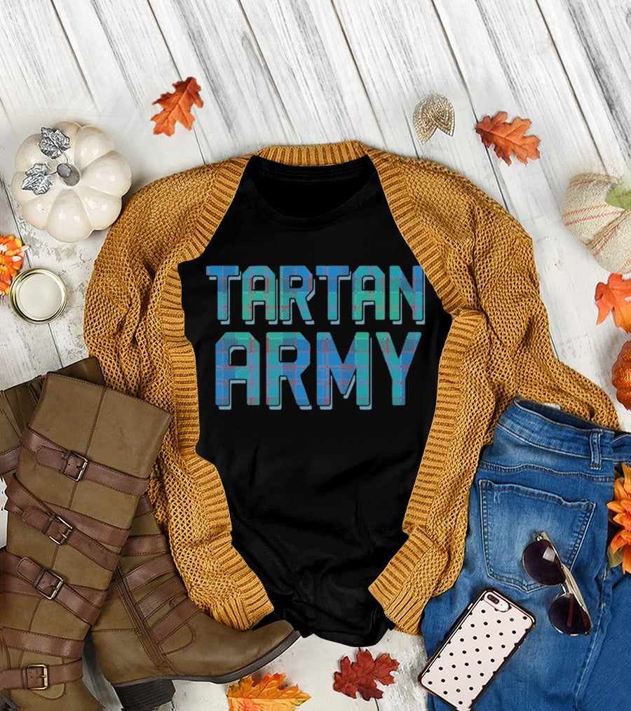 Tartan Army Scotland National Football Team Supporters T-Shirt