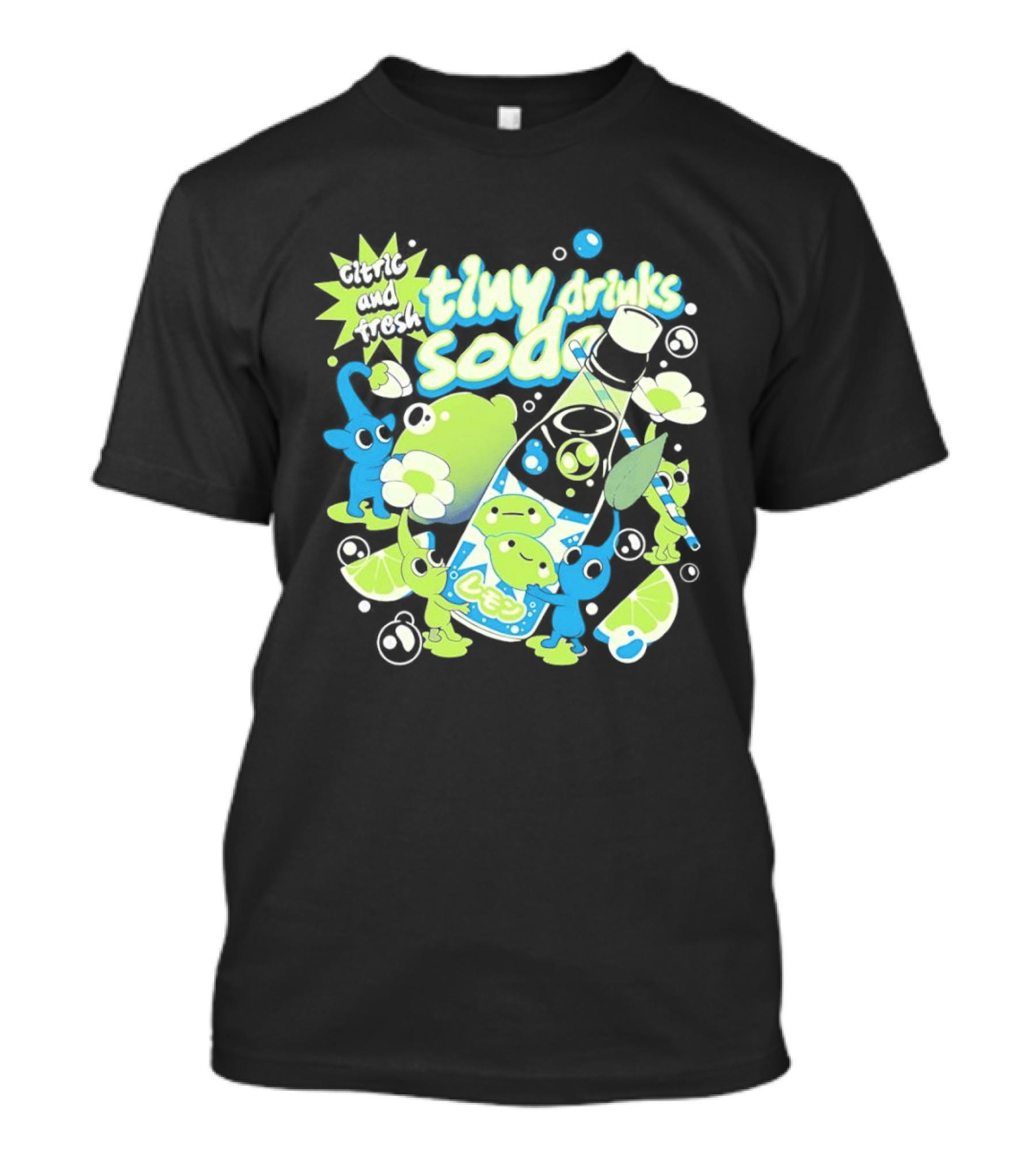 Tiny Drinks Soda Lemon Lime Pikmin Fresh And Juicy T-Shirt