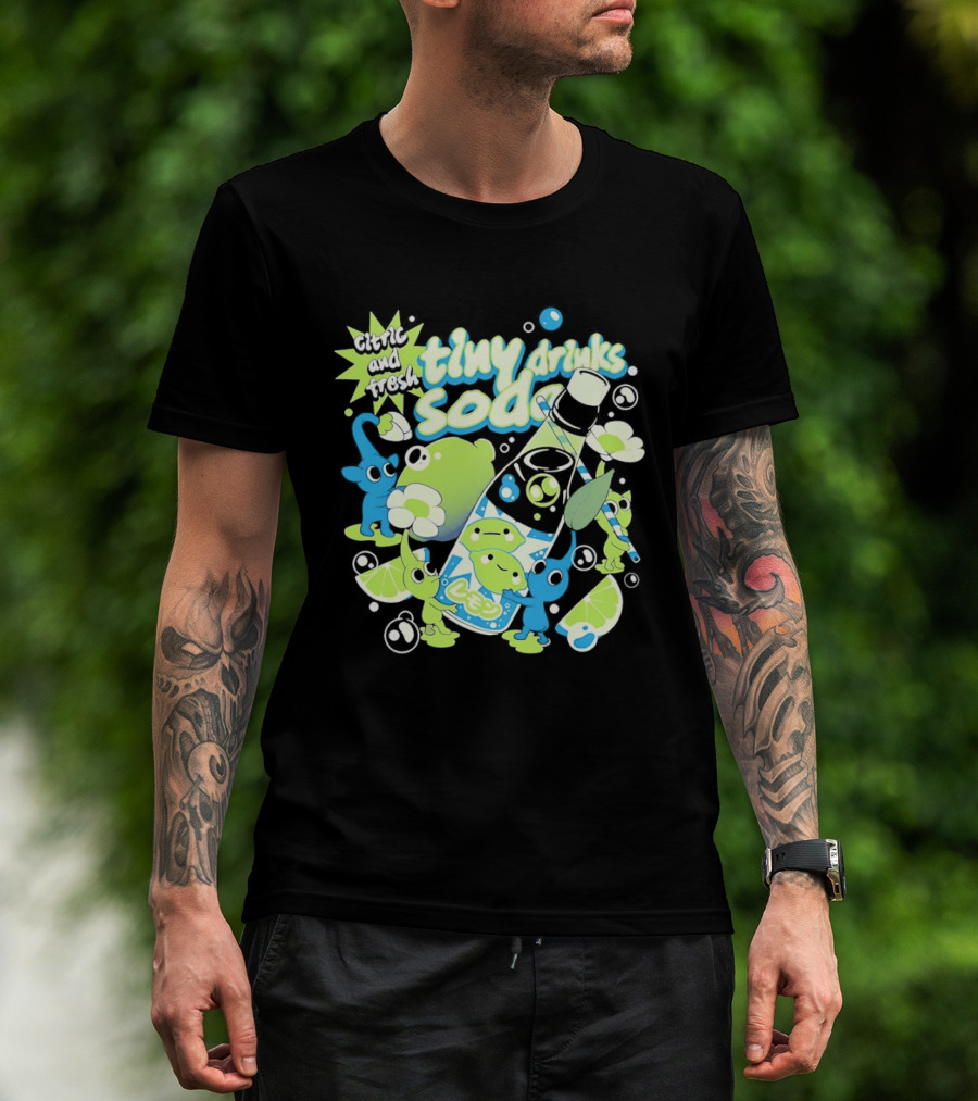 Tiny Drinks Soda Lemon Lime Pikmin Fresh And Juicy T-Shirt
