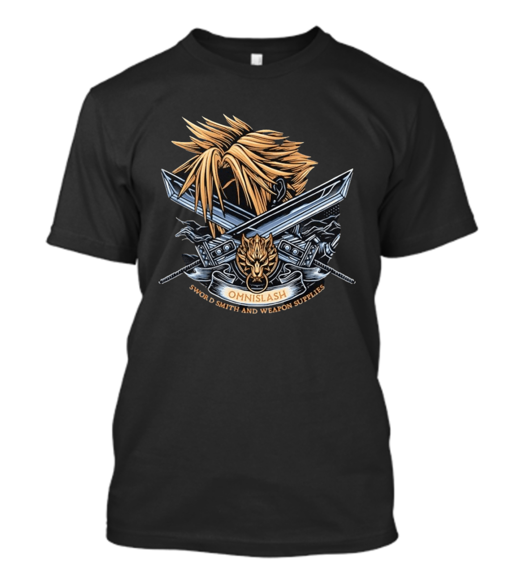 Cloud Strife Omnislash Swordsmith And Weapon Supplies Final Fantasy T-Shirt