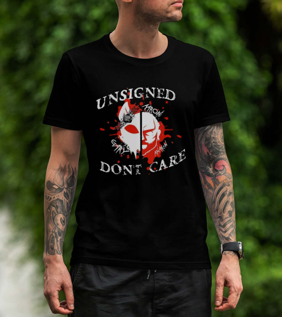 Unsigned Dont Care Aaron Gary Anakin Split Mask T-Shirt