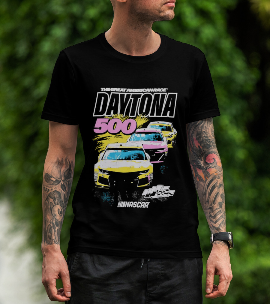 Daytona 500 NASCAR Racing The Great American Race Stock Car Competition T-Shirt