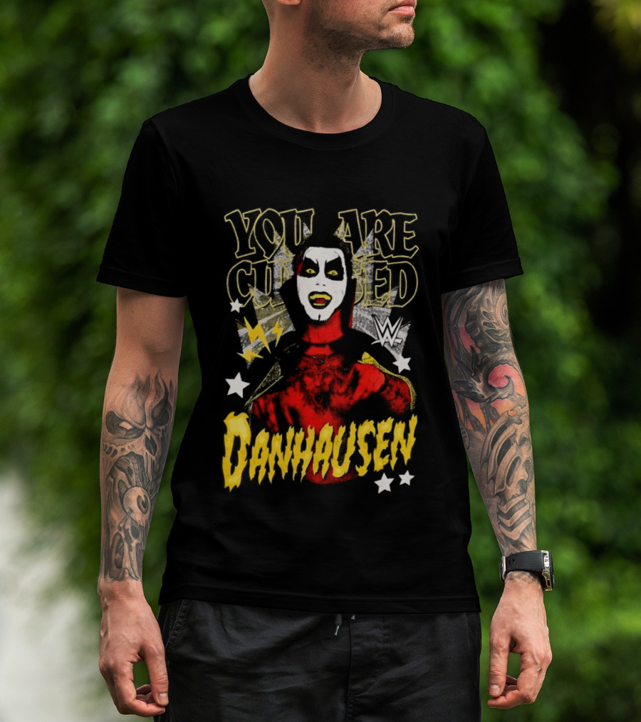WWE Danhausen You Are Cursed Wrestling Starface T-Shirt