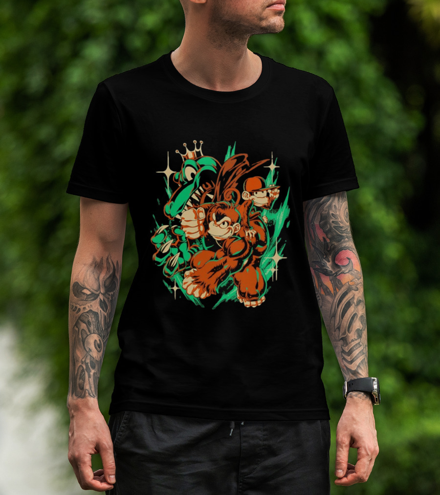 Donkey Kong Country Powerful Punch Dynamic Adventure T-Shirt