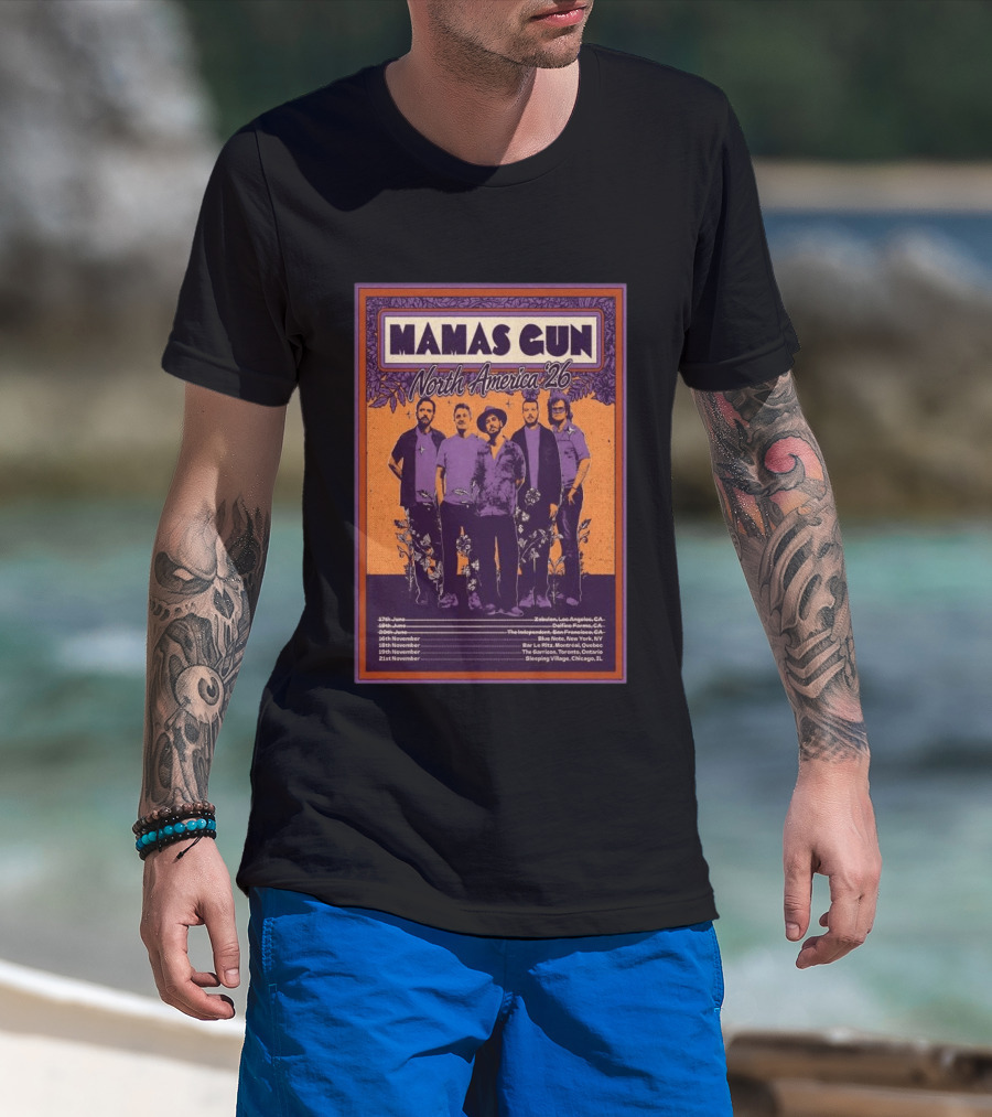 Mamas Gun North America Tour 2026 Dates And Locations T-Shirt