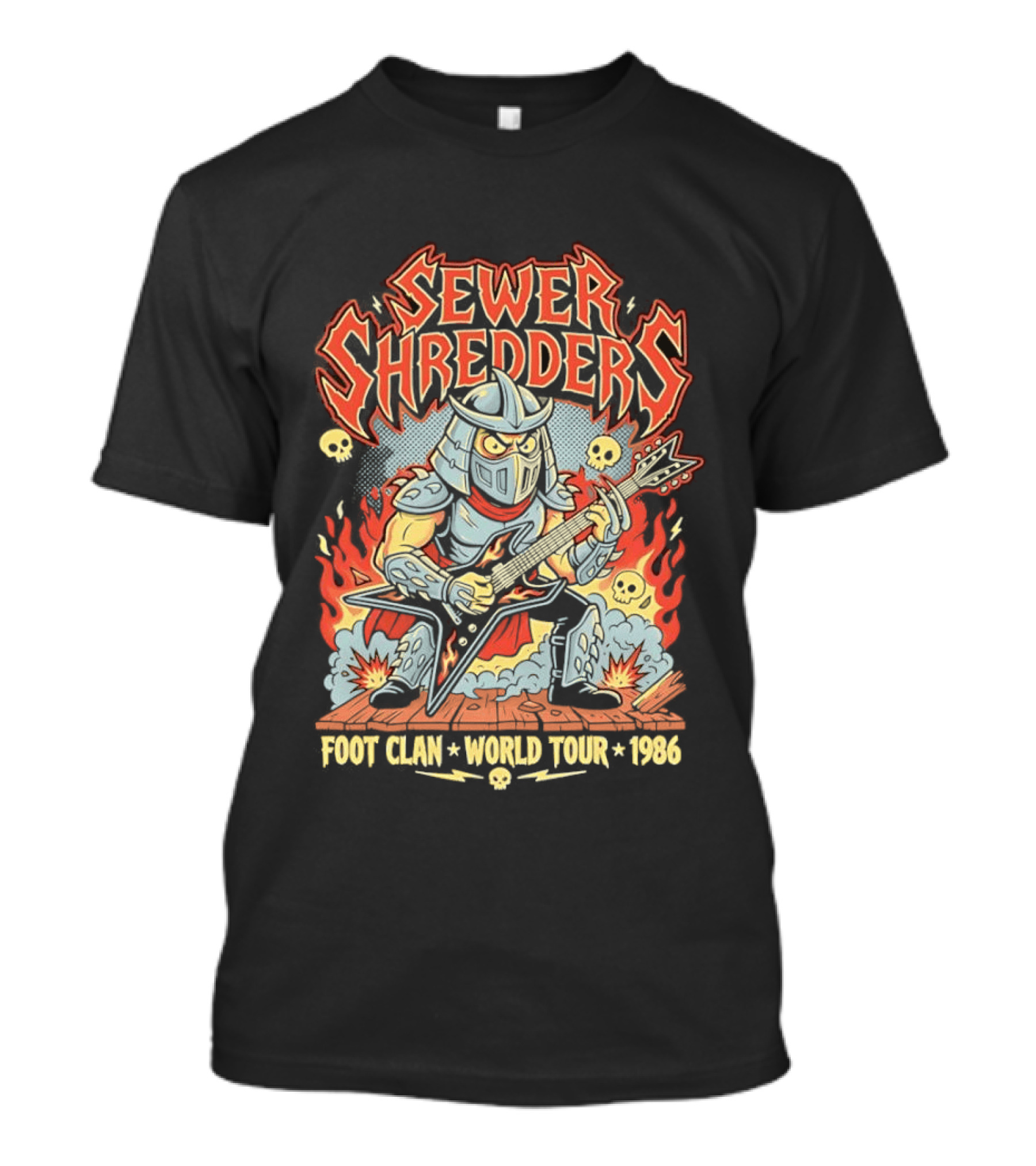 Sewer Shredders Foot Clan World Tour 1986 T-Shirt