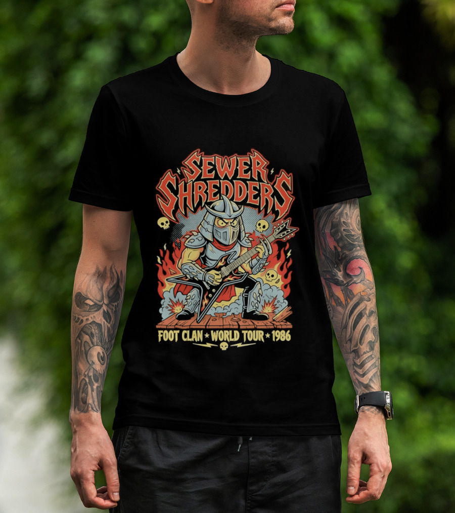 Sewer Shredders Foot Clan World Tour 1986 T-Shirt
