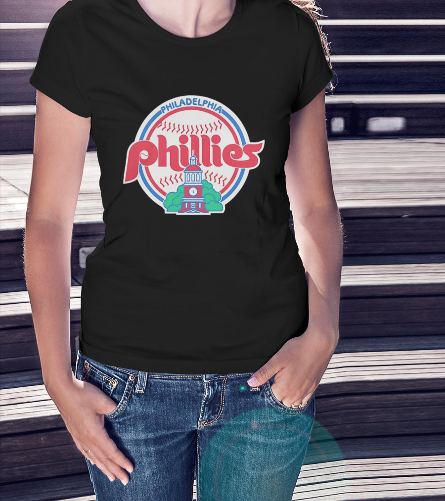 Philadelphia Phillies Independence Hall Baseball Team T-Shirt