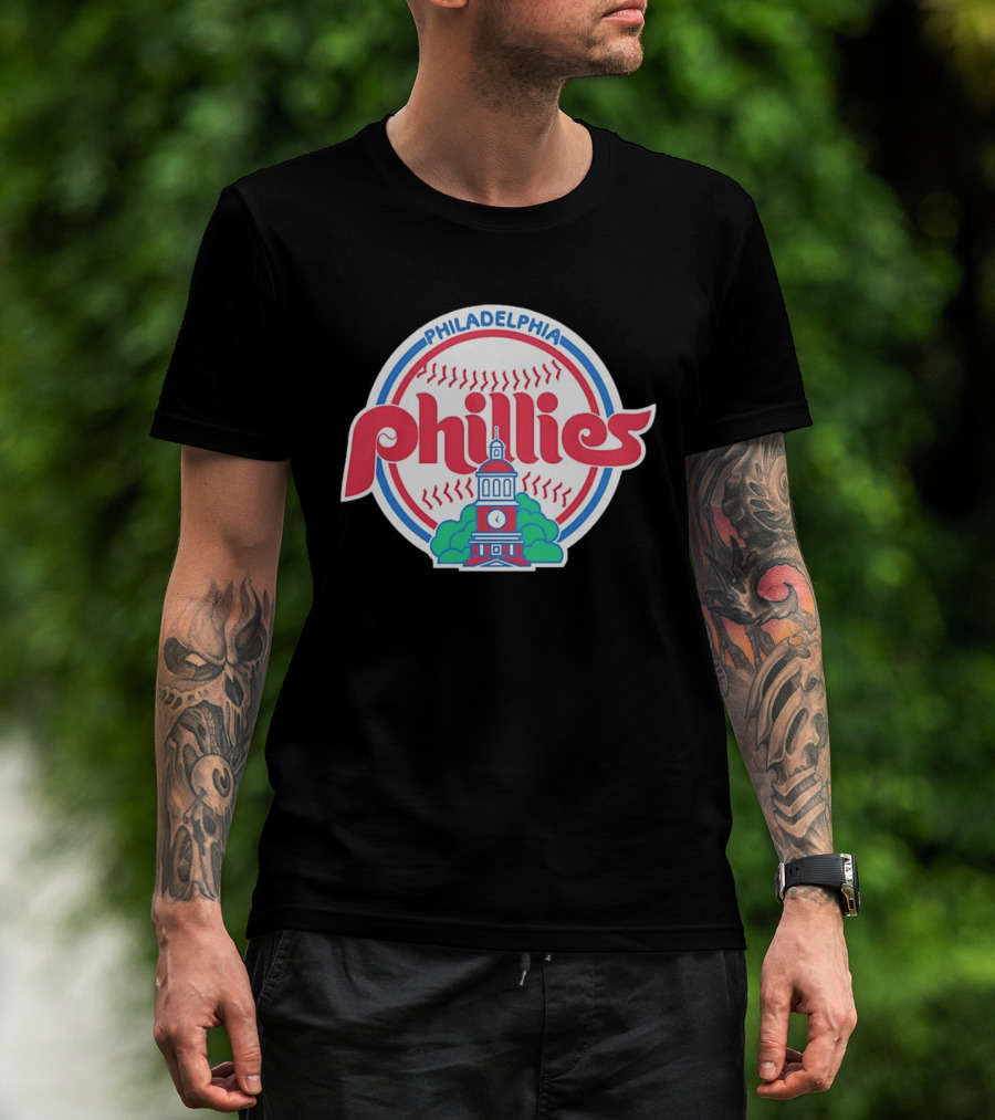 Philadelphia Phillies Independence Hall Baseball Team T-Shirt