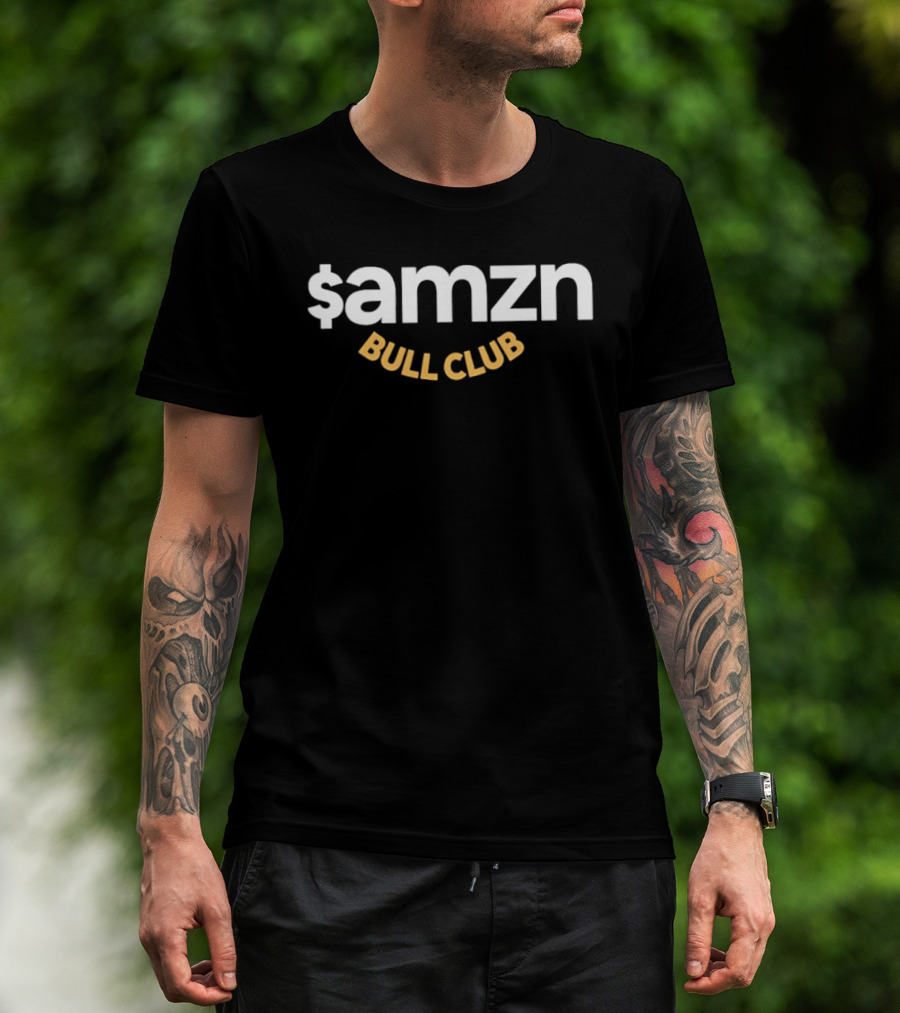 $Amzn Bull Club Amazon Stock Market Investing Traders T-Shirt