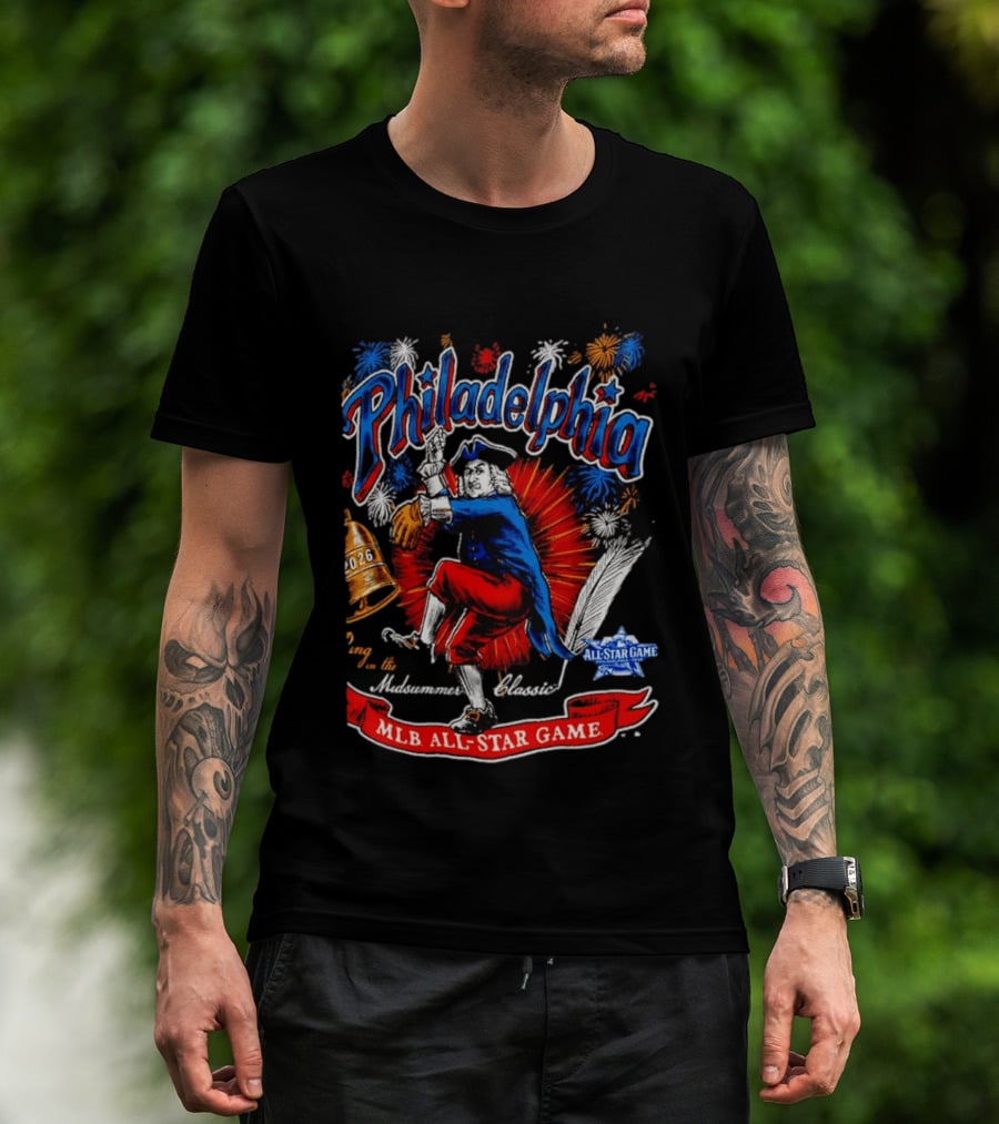 Philadelphia 2026 MLB All Star Game Midsummer Classic Fireworks T-Shirt