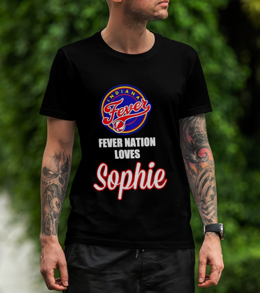 Indiana Fever Fever Nation Loves Sophie Basketball Team Support T-Shirt