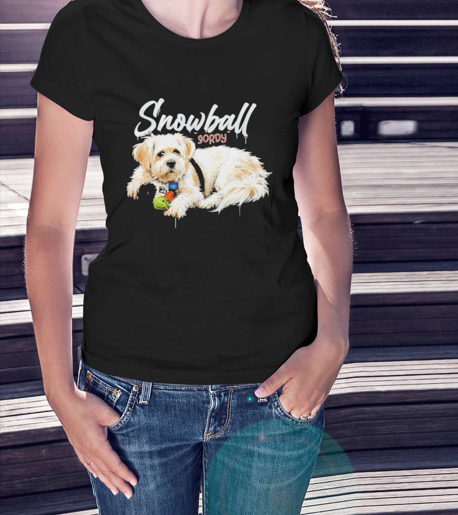 Snowball Gordy Dog With Playful Plush Toy T-Shirt