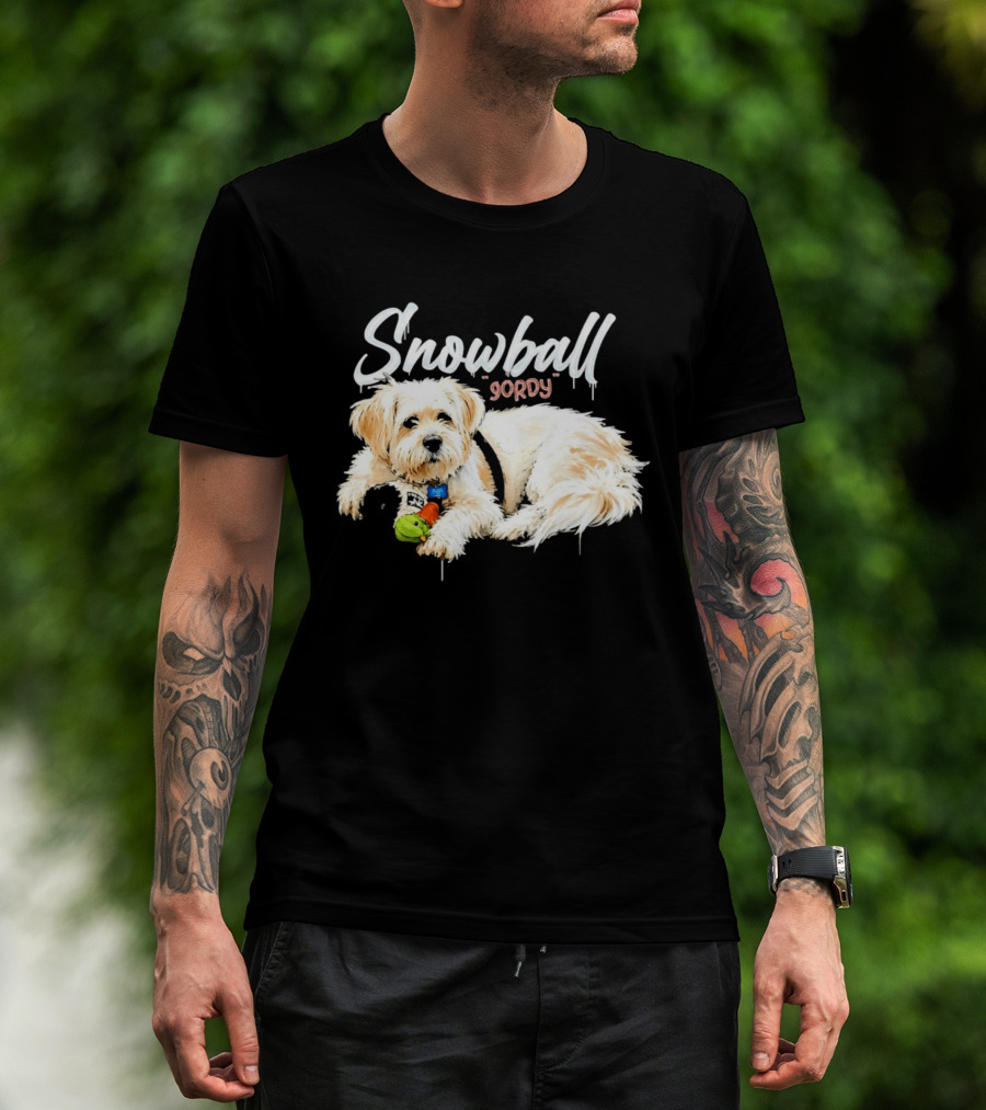 Snowball Gordy Dog With Playful Plush Toy T-Shirt
