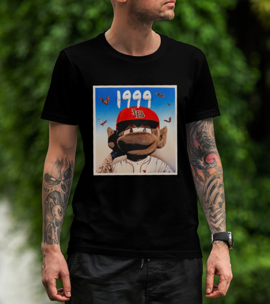 1999 Buddy's Version LB Red Cap Baseball T-Shirt