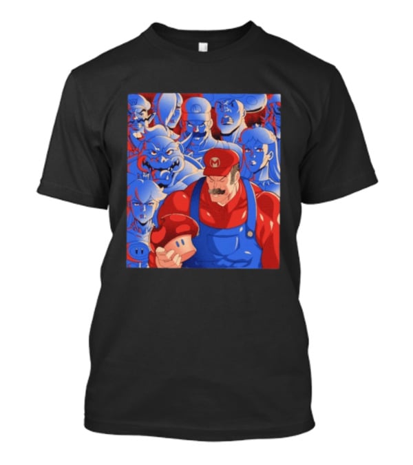 Leader Of Mushrooms Mario Nostalgic Gaming Characters T-Shirt