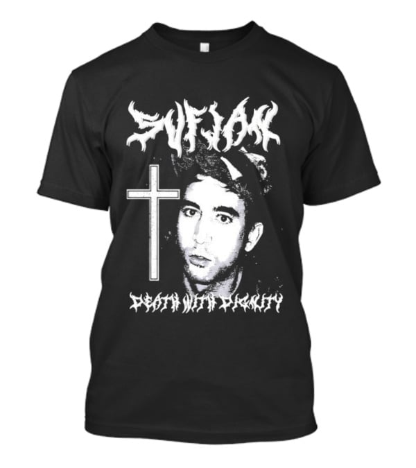 Sufjan Death With Dignity Indie Folk Musician Cross T-Shirt