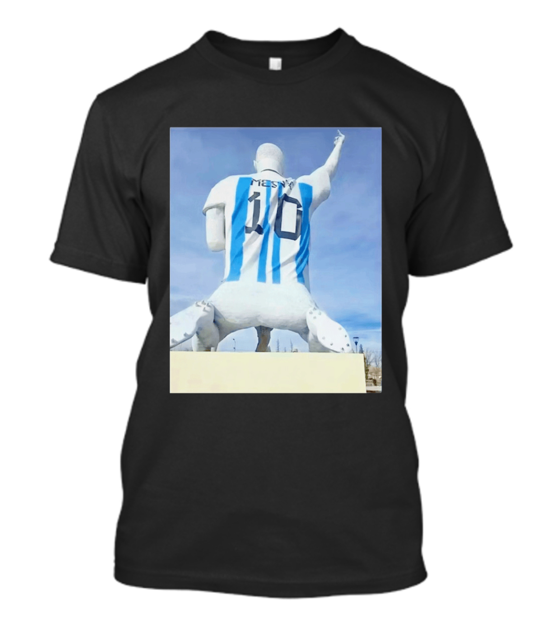 Lionel Messi 10 Argentina Jersey Statue Meme T-Shirt