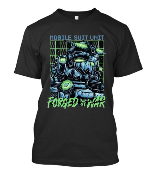 Mobile Suit Unit Forged In War Mecha Robot T-Shirt