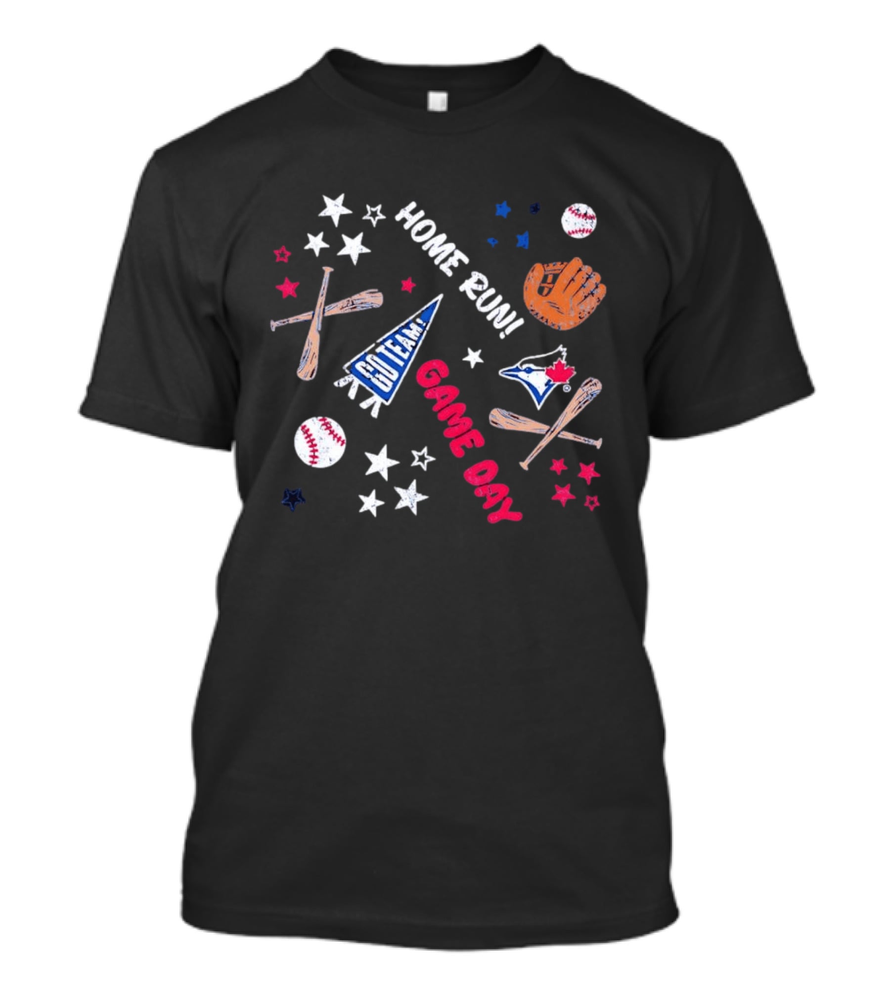Toronto Blue Jays Home Run Go Team Game Day Baseball MLB T-Shirt