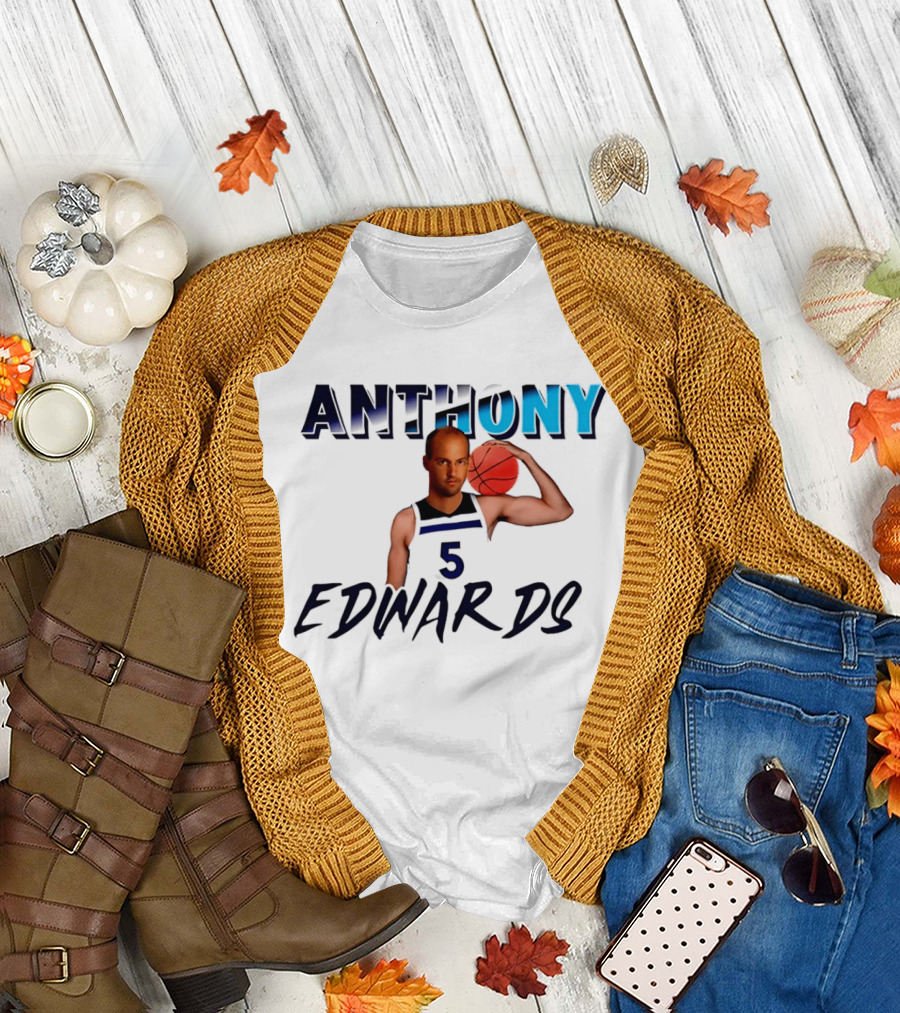 Anthony Edwards 5 Minnesota Timberwolves Basketball T-Shirt