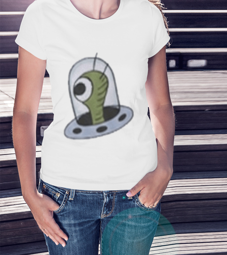Bizarro Secret UFO Alien Spaceship T-Shirt