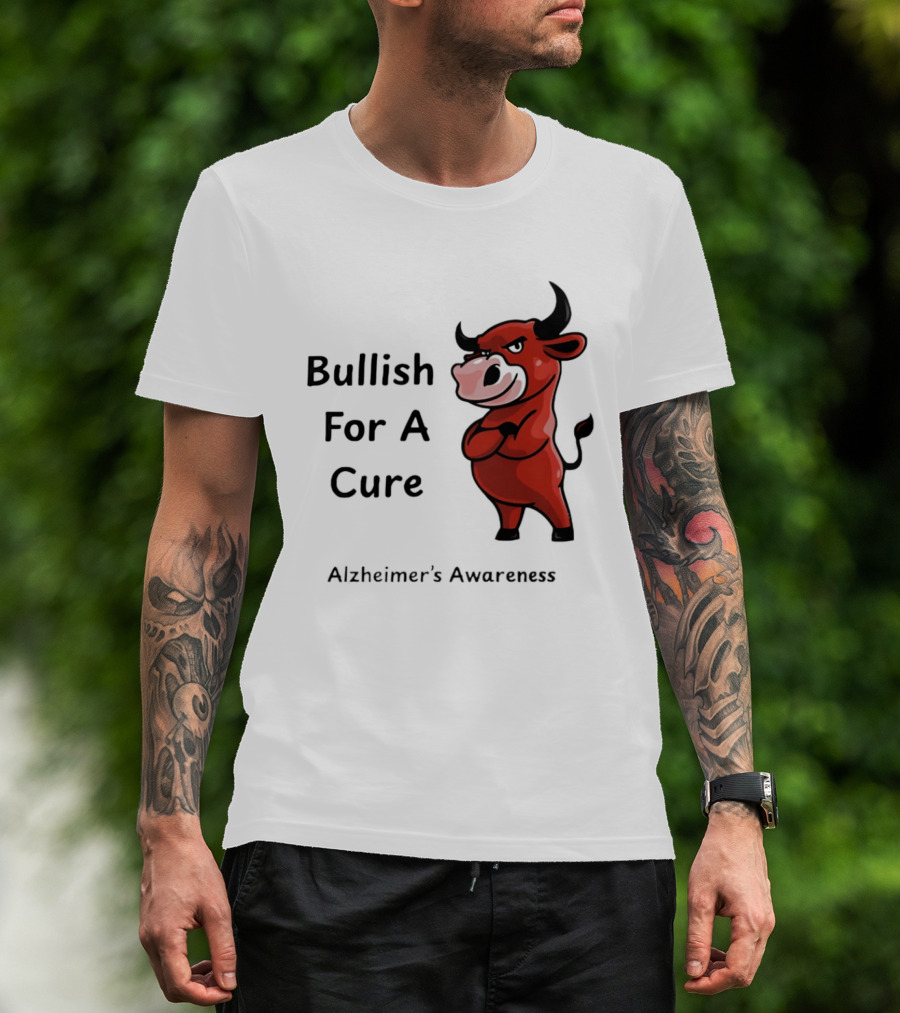 Bullish For A Cure Alzheimer's Awareness Red Bull T-Shirt
