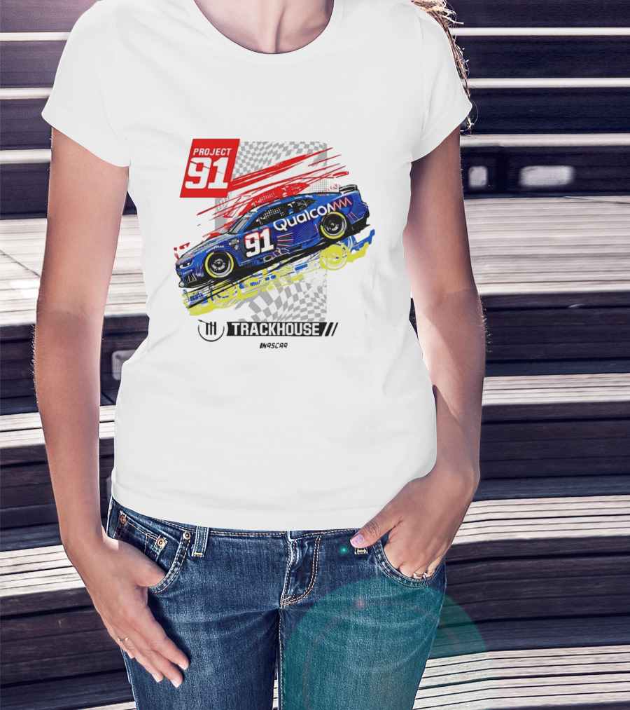 Project 91 Trackhouse Racing Qualcomm NASCAR T-Shirt