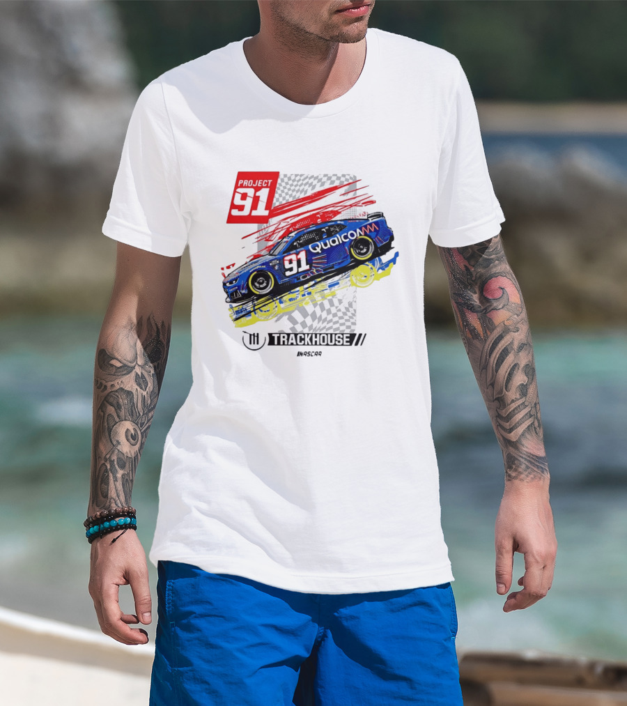 Project 91 Trackhouse Racing Qualcomm NASCAR T-Shirt
