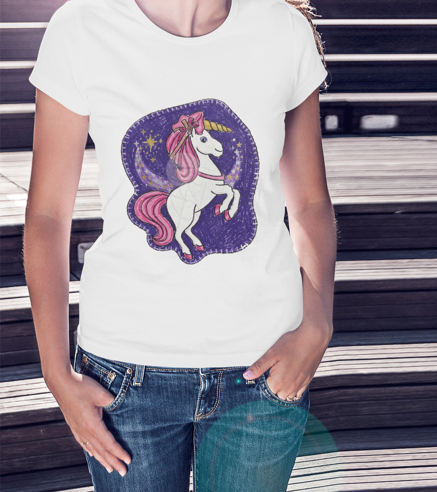 Lizzie Unicorn Dreams Come True Disney Starry Night T-Shirt