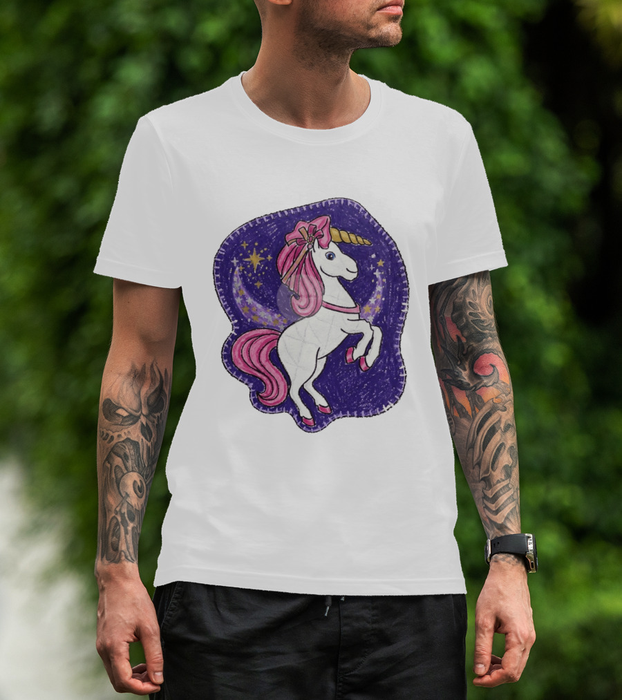 Lizzie Unicorn Dreams Come True Disney Starry Night T-Shirt