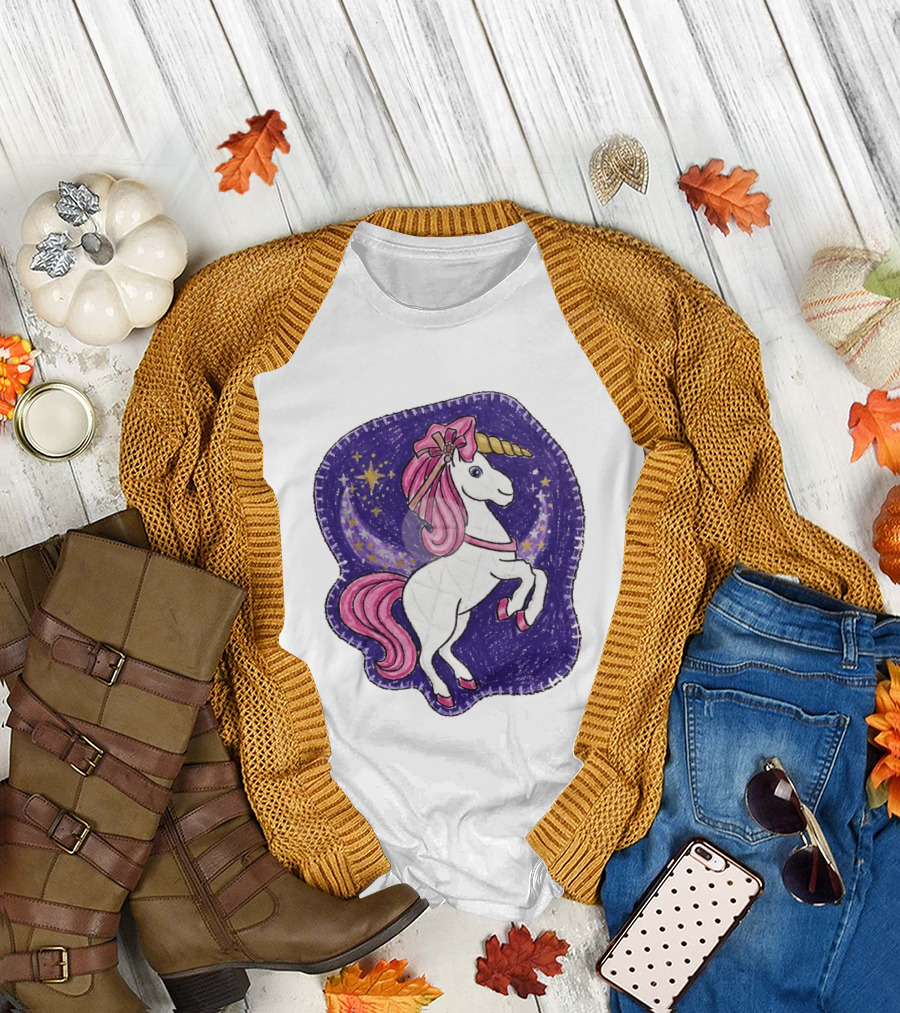 Lizzie Unicorn Dreams Come True Disney Starry Night T-Shirt