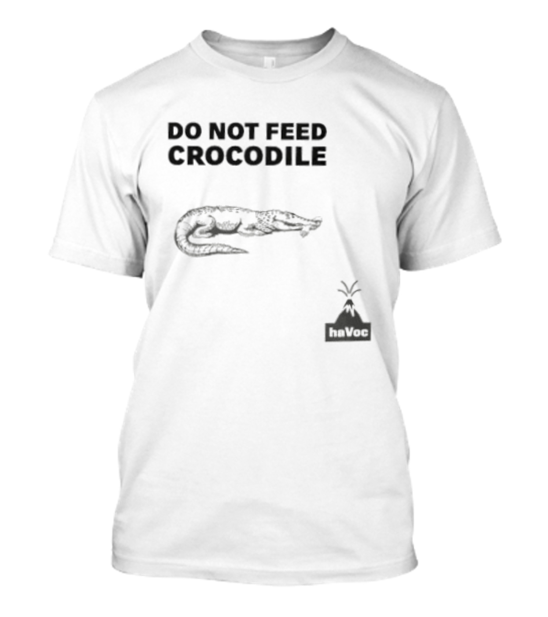 Do Not Feed Crocodile Jurassic Park Style Warning T-Shirt