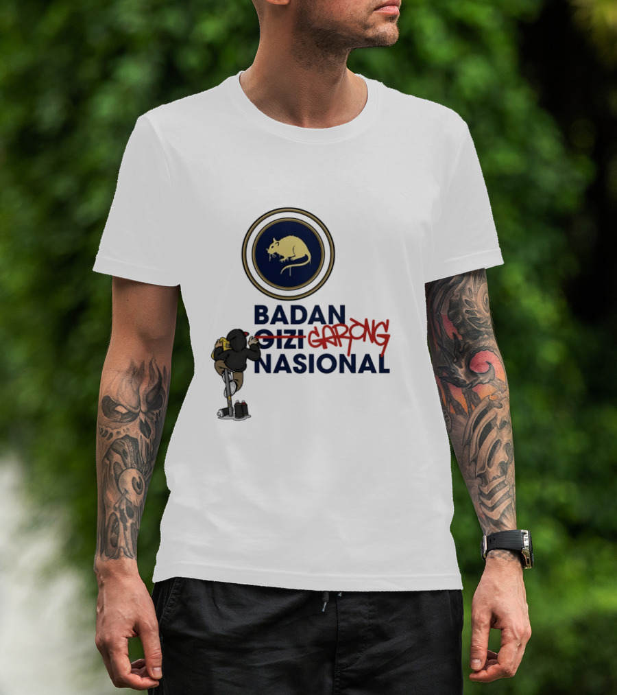 Badan Gizi Garong Nasional Indonesia Rat Symbol Satire T-Shirt