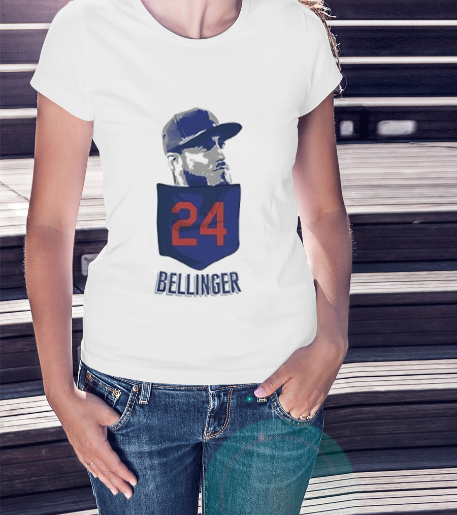 Cody Bellinger 24 Chicago Cubs Bellinger Baseball MLB Pocket Cap T-Shirt