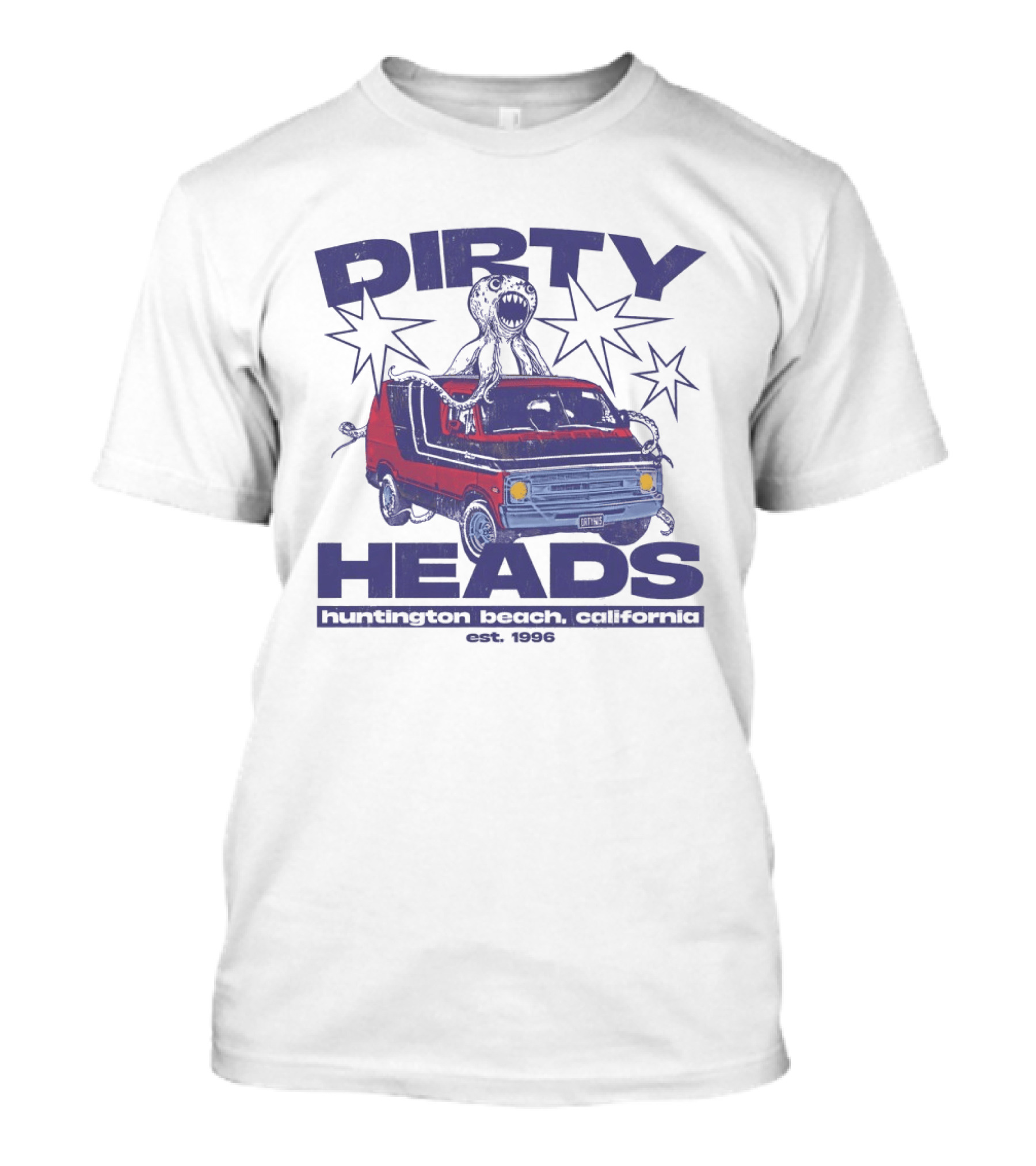 Dirty Heads Huntington Beach California Van And Octopus Est. 1996 T-Shirt