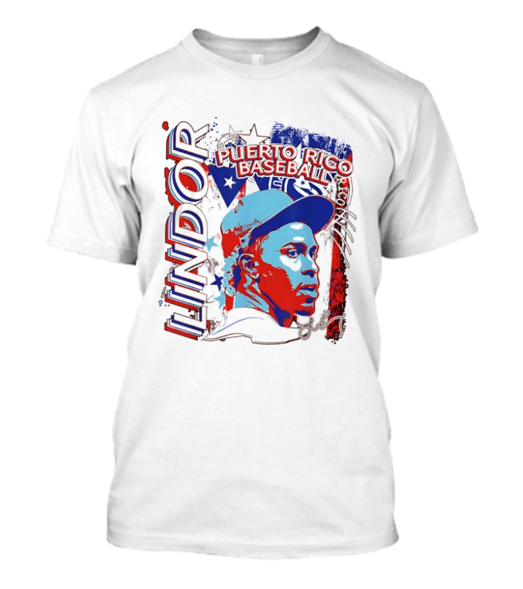 Francisco Lindor Puerto Rico Baseball MLB Player T-Shirt